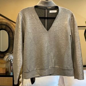 Shiny Cut Out Sweatshirt